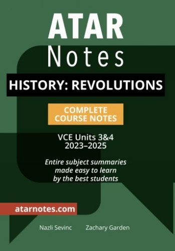 ATAR Notes: VCE History: Revolutions 3&4 (2023-2025)